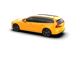 Modern car isolated on background. 3d rendering - illustration png