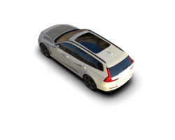 Modern car isolated on background. 3d rendering - illustration png
