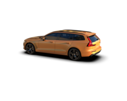 Modern car isolated on background. 3d rendering - illustration png