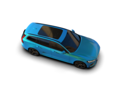 Modern car isolated on background. 3d rendering - illustration png