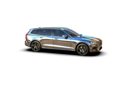 Modern car isolated on background. 3d rendering - illustration png