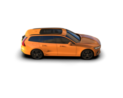 Modern car isolated on background. 3d rendering - illustration png