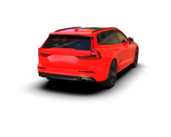 Modern car isolated on background. 3d rendering - illustration png