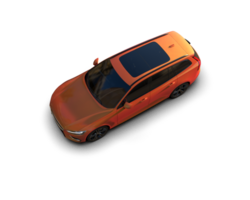 Modern car isolated on background. 3d rendering - illustration png