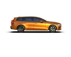 Modern car isolated on background. 3d rendering - illustration png
