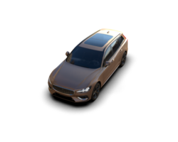 Modern car isolated on background. 3d rendering - illustration png
