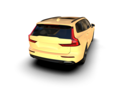 Modern car isolated on background. 3d rendering - illustration png