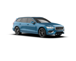 Modern car isolated on background. 3d rendering - illustration png