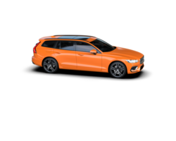Modern car isolated on background. 3d rendering - illustration png