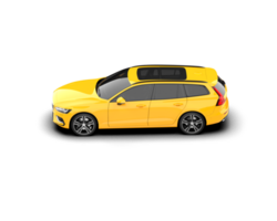 Modern car isolated on background. 3d rendering - illustration png