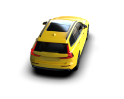 Modern car isolated on background. 3d rendering - illustration png