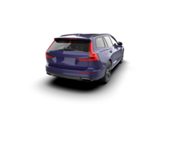 Modern car isolated on background. 3d rendering - illustration png