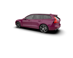 Modern car isolated on background. 3d rendering - illustration png