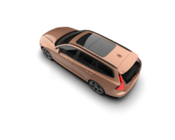 Modern car isolated on background. 3d rendering - illustration png