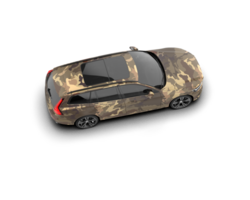Modern car isolated on background. 3d rendering - illustration png