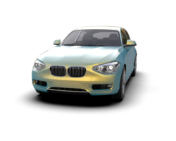 Modern car isolated on background. 3d rendering - illustration png