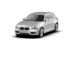Modern car isolated on background. 3d rendering - illustration png