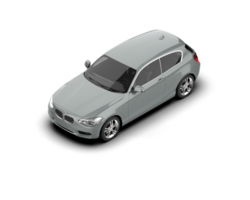 Modern car isolated on background. 3d rendering - illustration png