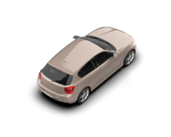 Modern car isolated on background. 3d rendering - illustration png