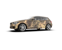 Modern car isolated on background. 3d rendering - illustration png