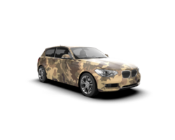 Modern car isolated on background. 3d rendering - illustration png