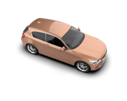 Modern car isolated on background. 3d rendering - illustration png