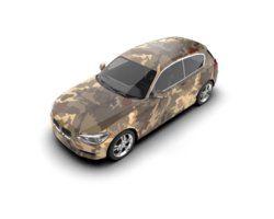 Modern car isolated on background. 3d rendering - illustration png