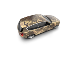 Modern car isolated on background. 3d rendering - illustration png