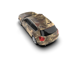 Modern car isolated on background. 3d rendering - illustration png