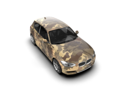 Modern car isolated on background. 3d rendering - illustration png