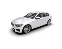 Modern car isolated on background. 3d rendering - illustration png