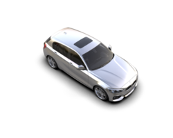 Modern car isolated on background. 3d rendering - illustration png