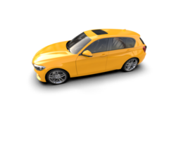 Modern car isolated on background. 3d rendering - illustration png