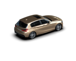 Modern car isolated on background. 3d rendering - illustration png