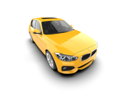 Modern car isolated on background. 3d rendering - illustration png