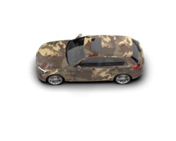 Modern car isolated on background. 3d rendering - illustration png