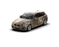 Modern car isolated on background. 3d rendering - illustration png