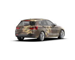 Modern car isolated on background. 3d rendering - illustration png