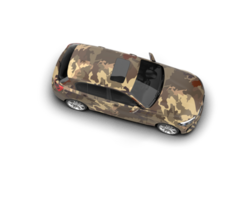Modern car isolated on background. 3d rendering - illustration png