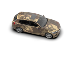 Modern car isolated on background. 3d rendering - illustration png