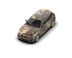Modern car isolated on background. 3d rendering - illustration png