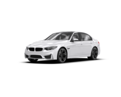 Modern car isolated on background. 3d rendering - illustration png