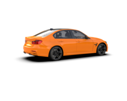 Modern car isolated on background. 3d rendering - illustration png