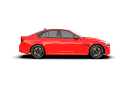 Modern car isolated on background. 3d rendering - illustration png