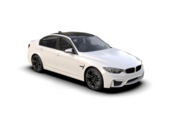Modern car isolated on background. 3d rendering - illustration png