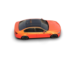 Modern car isolated on background. 3d rendering - illustration png