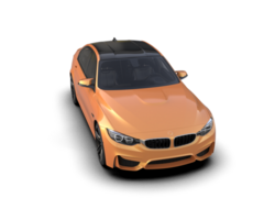 Modern car isolated on background. 3d rendering - illustration png