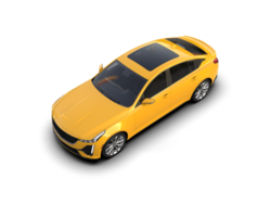 Modern car isolated on background. 3d rendering - illustration png