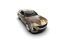 Modern car isolated on background. 3d rendering - illustration png