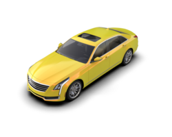 Modern car isolated on background. 3d rendering - illustration png